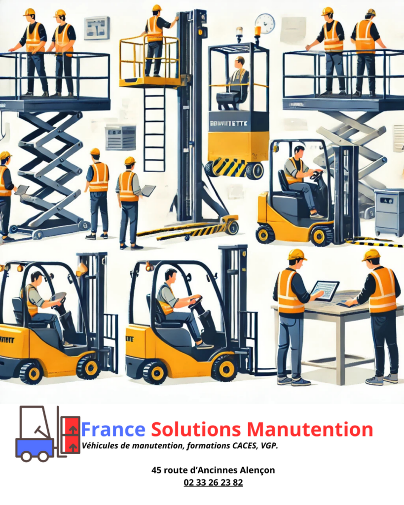 Top 5 des machines de manutention idéales pour les PME. Optimisez vos opérations sans CACES autour de Caen, Saint-Malo et Alençon. Devis gratuit !