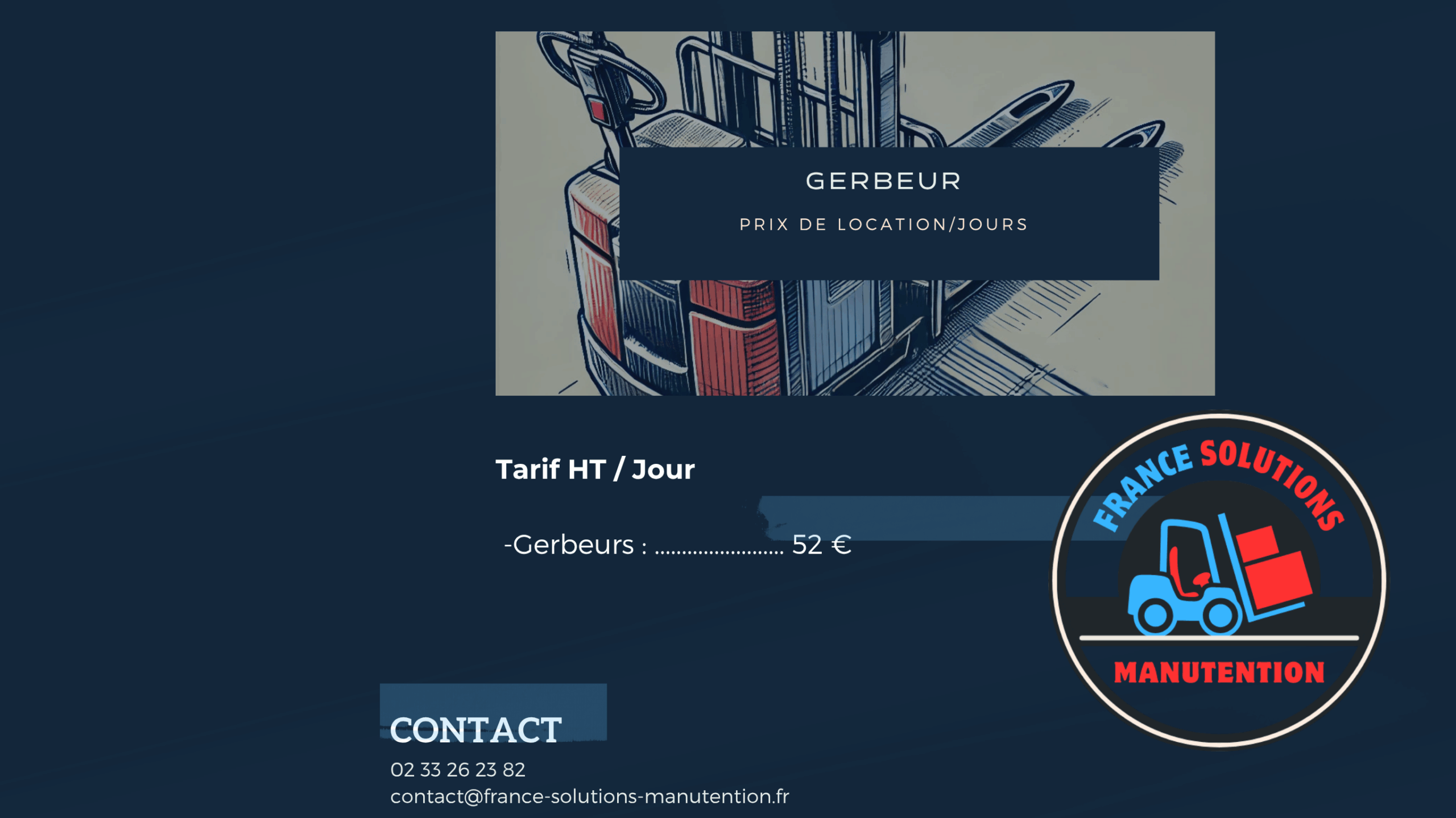 Gerbeur location rapide Alençon